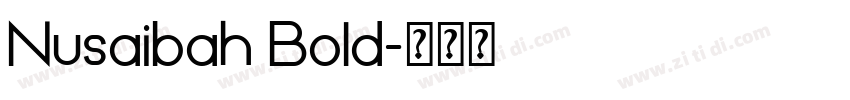 Nusaibah Bold字体转换